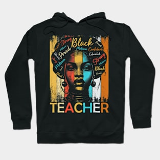 Black History Teacher African American Women Dashiki Hoodie